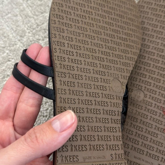 NWOT TKEES “Gemma” Sandals black slip on slide strappy - Picture 8 of 9